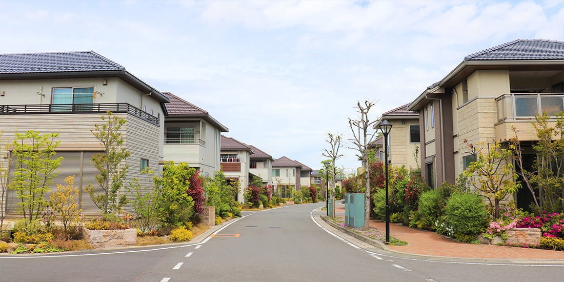 住宅街の写真